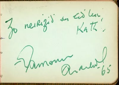 Eamonn Andrews British Television Show Host Vintage Autograph Album Page 1960's • $14.99