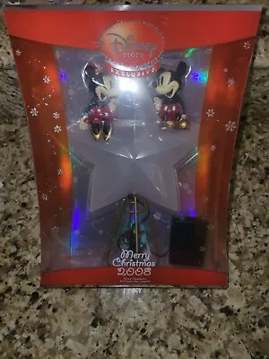 Rare 2008 Disney Store Mickey & Minnie Light Up Star Christmas Tree Topper  • $49.99