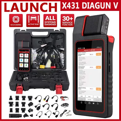 $589 • Buy LAUNCH X431 DIAGUN V OBD2 Bidirectional Automotive Scanner Full System Scan Tool