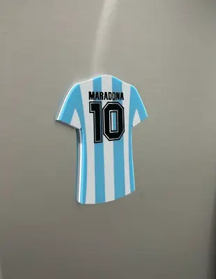 Diego Maradona Jersey Magnet Argentina National Team World Cup Inspired Magnet • $7.49