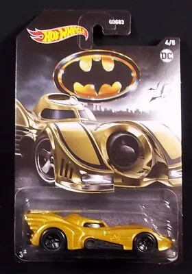 Hot Wheels DC BATMAN Gold Batmobile Diecast 4/5 NEW • $7.15