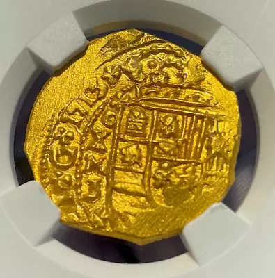 Ngc 66 Finest Kn 1715 Fleet Shipwreck Treasure 1713 4 Escudos Pirate Gold Coins  • $48500