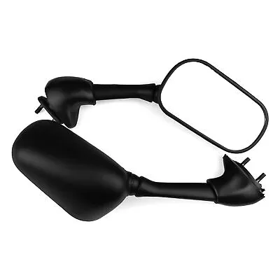 New Pair Yamaha YZF R6 / YZF R6S Black Stock Style Racing Mirrors (2003-2009) • $19.97