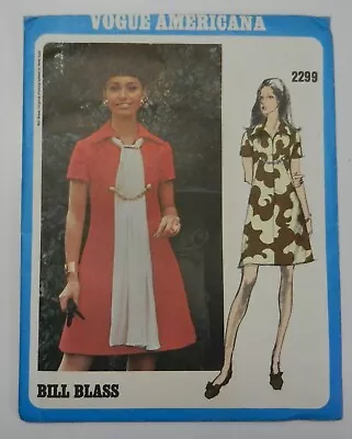 Vintage Bill Glass Vogue Americana Pattern 2299 Dress Size 14 With Label • $17