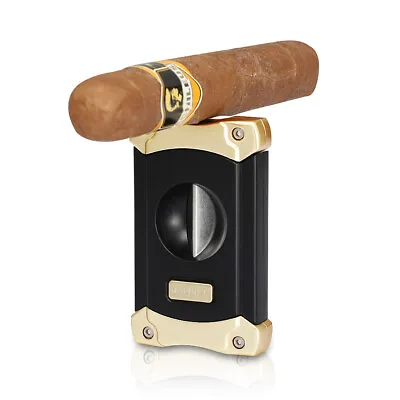 Galiner Cigar Cutter Puncher Stainless Steel V-Cutter Cigar Retro Style Gift Box • $27.25
