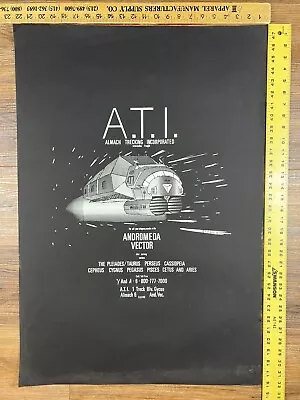 Vintage Fantasy Space Poster ATI Almach Trecking INC Interstellar Freight Print • $100