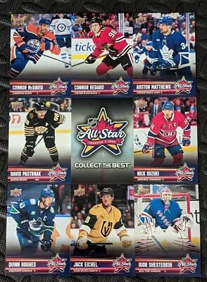 2024 Nhl All Star Toronto / Perforated Sheet / Bedard (rookie)-matthews-mcdavid⭐ • $18.17