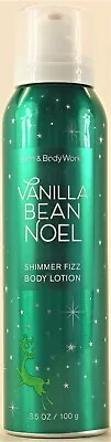 Bath & Body Works VANILLA BEAN NOEL Shimmer Fizz Body Lotion 3.5oz • $13.97