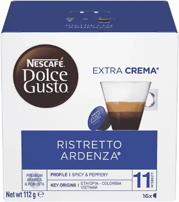 Nescafe Dolce Gusto Ristretto Ardenza Coffee Capsules Pack 12274793 • $10