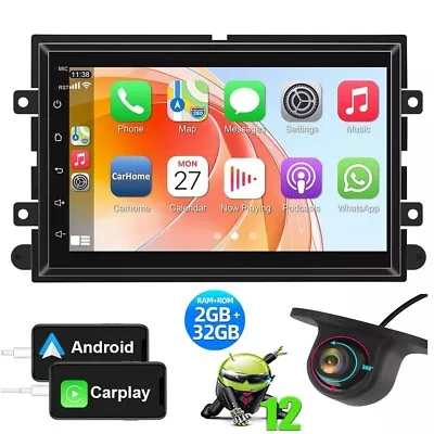 Fit Ford F150 F250 Car GPS Navigation Audio Stereo Radio CarPlay Unit +Camera • $140.96