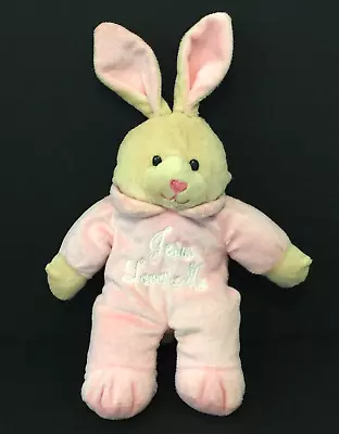 Dan Dee Pink Bunny Rabbit Plush Musical PLAYS JESUS LOVES ME • $12.50