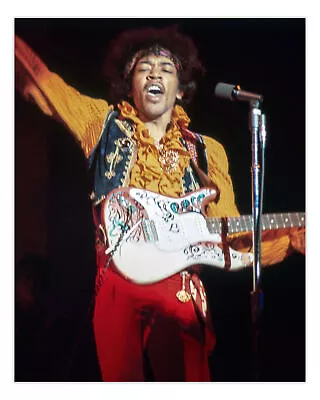 Jimi Hendrix Singing On Stage At Monterey International Pop Festival 16 X20 ... • $44.50