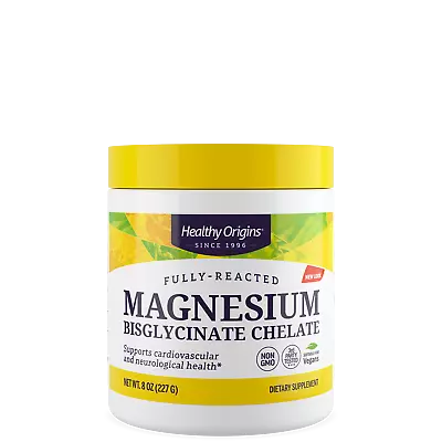 Healthy Origins Magnesium Bisglycinate Chelate 8oz (227g) Support Muscle Health • £18.48