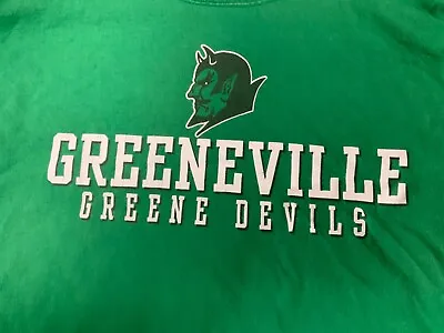 Vintage Greeneville Greene Devils T-Shirt Size Large Excellent • $17.95