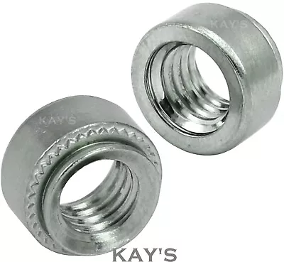 Self Clinching Nuts Steel Round Threaded Clinch Swage Inserts M3 M4 M5 M6 M8 M10 • £2.48