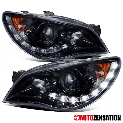 Fit 2006-2007 Subaru Impreza WRX STI LED Strip Projector Headlights Lamps Smoke • $189.99