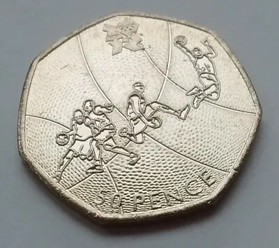 BASKETBALL 50P COIN For LONDON OLYMPICs 2012 - UNCIRCULATED • £4.99