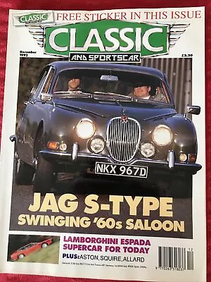 £4 • Buy Classic And Sportscar Magazine December 1992 Allrad J2 Jaguar S Type Spitfire