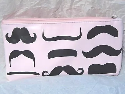 Pink Mustache Purse/Wallet/Card Holder  Great Condition Pre-owned #PW460 • $2.59