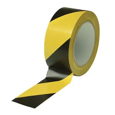 Hazard Warning Tape Black & Yellow Self Adhesive 50mm Wide X 10m/33m Long Safety • £6.20