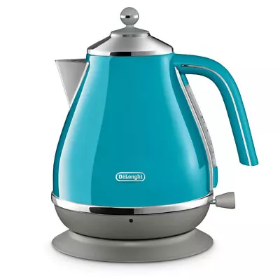 $165 • Buy Delonghi 1.7L Icona Capitals Electric Cordless Kettle Stainless Steel Azure 