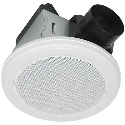 Wireless Bluetooth Stereo Speaker Exhaust Bath Bathroom Home Fan LED Light 80CFM • $124.47