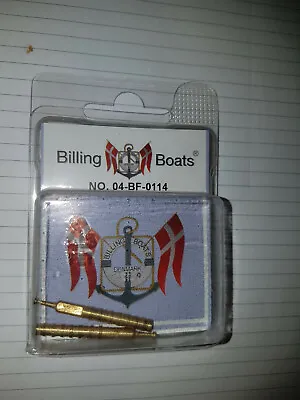 BILLING BOATS - BF-0114 Cannon Barrel (2) 4 X 37mm BRAND NEW Brass • $9