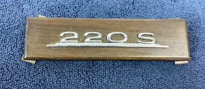 Mercedes Benz Ponton Coupe Sedan Convertible 220S Wood Radio Delete Plate • $79.95