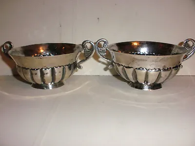 Rare Antique Mexican Arts Crafts Vigueras Hand Wrought Sterling Silver Bowl Cups • $299.99