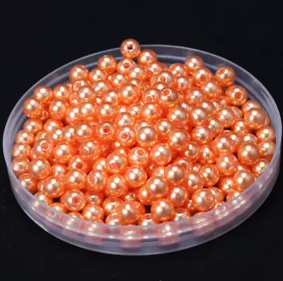 £2.29 • Buy Pearl Beads Faux Glass Round 400 4-10mm Choose Colour Jewellery Making UK Craft