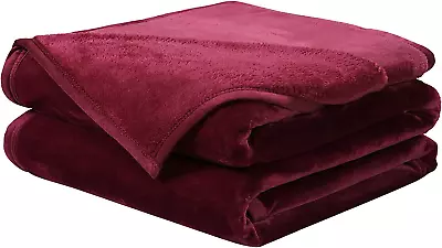 Soft California King Blanket Warm Fuzzy Microplush Lightweight Thermal Fleece • $55.99