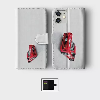 Case For Iphone 15 14 13 12 11 Se Wallet Flip Phone Cover Classic Cars Retro • £8.99