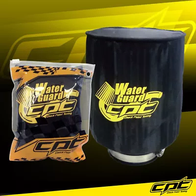 Water Guard Cold Air Intake Pre-Filter Cone Filter Cover For Chevy Large Black • $24.99