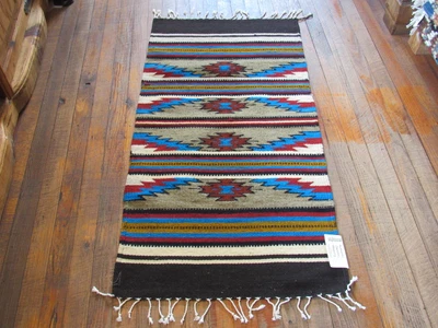 $54.95 • Buy Zapotec Handwoven Wool Rug; 22  X 44 ; ZP93-1