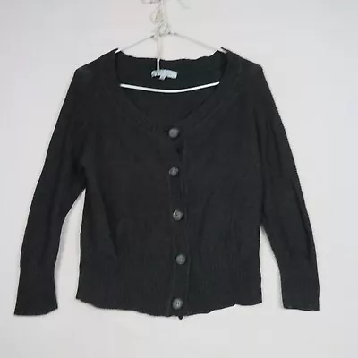 Veronika Maine Womens Cardigan Jacket Large Or 14(AU) Black Button Up Knit • $29.99