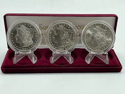 1880-1882 San Francisco Morgan Silver Dollar 3 Piece Set • $296