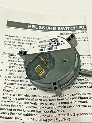 A.O. Smith Water Heater Pressure Switch #100210101 For Model GPVZ75L310 • $110.76