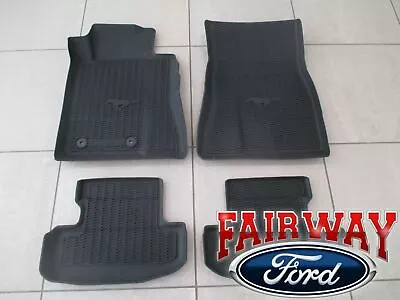 15 Thru 22 Mustang OEM Ford Tray Style Molded Black Rubber Floor Mat Set 4pc NEW • $179.95