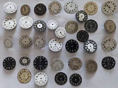 Job Lot Of 36X Vintage Mens Military-Esque/Trench Watch Dials • £9.95