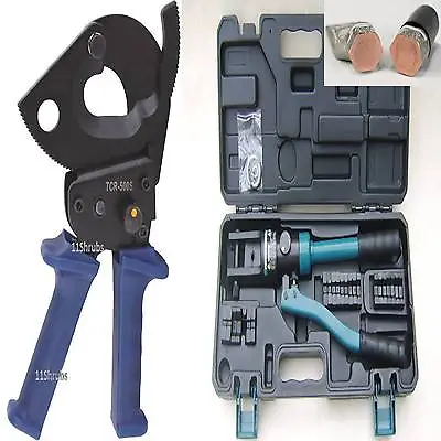 £149.96 • Buy 500mm RATCHET CABLE CUTTER HYDRAULIC CRIMPING 10-300MM TOOL KIT CRIMPERS CRIMPER