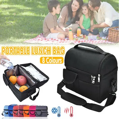 $15.54 • Buy Insulated Lunch Bag Box Tote Cooler For Adults Women Men Hot Cold Food Thermal
