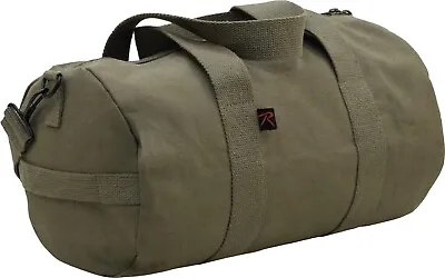 Rothco Olive Camo Tactical Shoulder Bag Canvas Duffle Carry Strap Tote 15  X 8  • $18.99