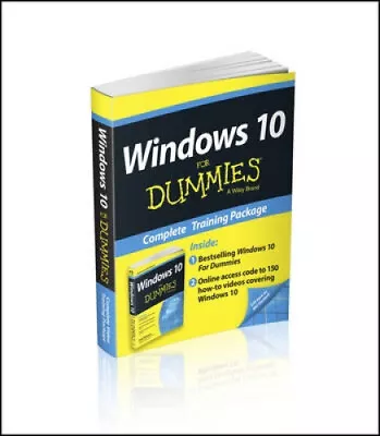 Windows 10 For Dummies Book + Online Videos Bundle By Andy Rathbone • $132