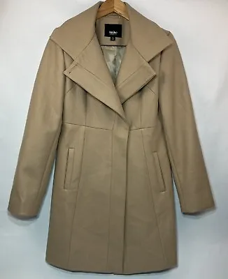 Mossimo Tan/Camel Hair Color Wool Blend Mid-Length Pea Coat Women's Medium • $28.99