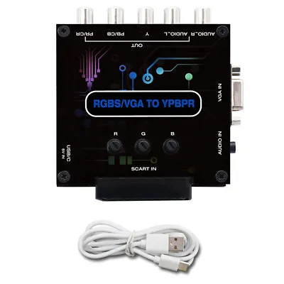 RGBS VGA SCART To YPBPR Converter Video Signal To Color Difference Signal • £43.55