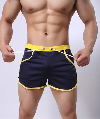 Sports Gym Shorts Hot Pants Summer Men Running Training Jogging Fitness Beach • £11.99