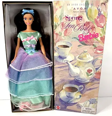 Barbie Doll Spring Tea Party 1997 Avon Exclusive Special Edition New • $34.99