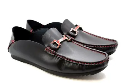£9.99 • Buy New Mens Slip On Loafer Designer Buckle Driving Casual Dress  Shoes Uk Size 6-12