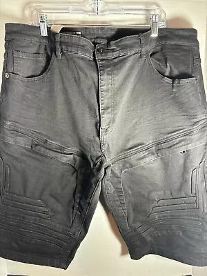 Mens Smoke Rise Black Jean Shorts 44W LOTS OF POCKETS • $20.90