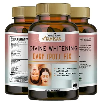 Glutathione Whitening Pills Natural Skin Lightening Pills With Collagen USA Made • $14.94